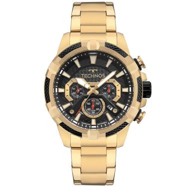 Imagem de Relógio Technos Masculino Ts Carbon Dourado - JS25BCX/1P