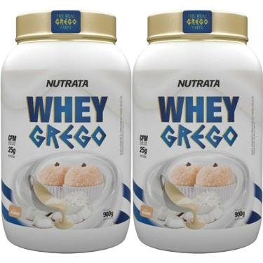 Imagem de Kit 2X Whey Grego - 900g Beijinho - Nutrata-Masculino