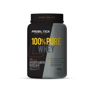 Imagem de 100% Pure Whey Pote 900g - Probiótica-Unissex