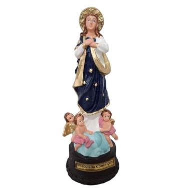 Imagem de Imagem de Nossa Senhora da Imaculada Conceição em Borracha Inquebrável - 22 cm