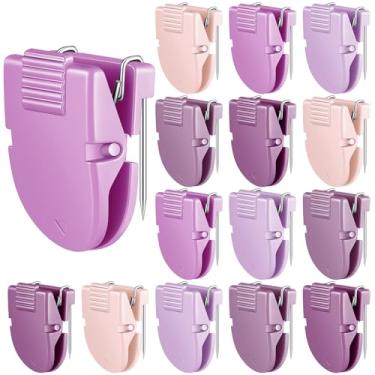 Imagem de Feifeiya 15 peças de clipes de cubículo painel de tecido, acessórios de cubículo, painel divisório, clipe de parede, fotos de escritório, parede para anotações, tamanho padrão, capacidade para 40