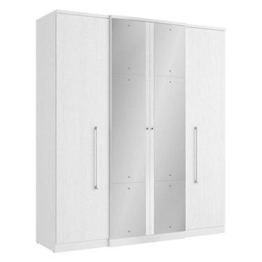 Imagem de Guarda Roupa Casal Splendore Plus Glass 4 Portas Branco Acetinado - Thb