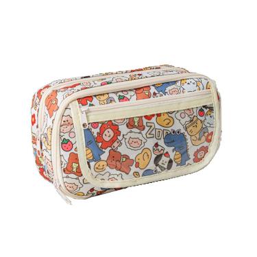 Imagem de Estojo para lápis Oxford de grande capacidade à prova d`água de várias camadas