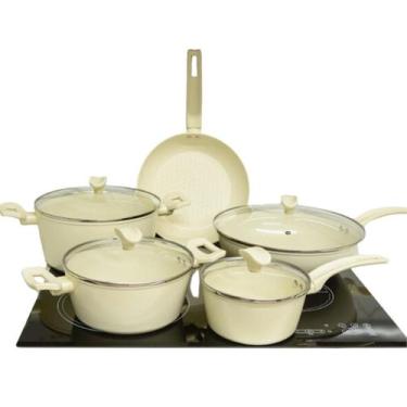 Imagem de Jogo De Panelas A5 Parma Com Indução Cerâmica Cinco 5 Peças