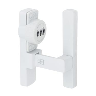 Imagem de Woogim Fechadura de porta com senha de 90 graus, combinação de liga de zinco, fechadura de ângulo reto, abertura esquerda/direita, design prático de rotação para portas e armários internos, trava de