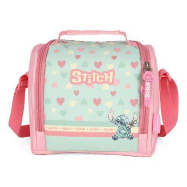 Imagem de Lancheira Térmica Escolar Juvenil Original Stitch Atoalhado - Luxcel, 