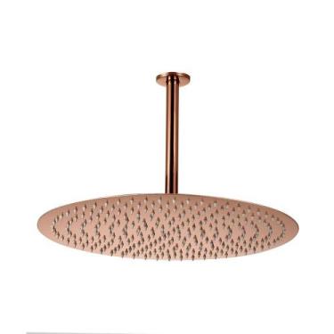 Imagem de Ducha Chuveiro Redonda De Teto 40 cm Curuá Pingoo.casa - Dourado Rose