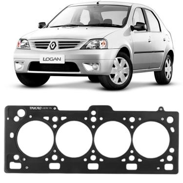 Imagem de Junta Cabeçote Motor Renault Logan 1.6 2007 a 2016 Fibra