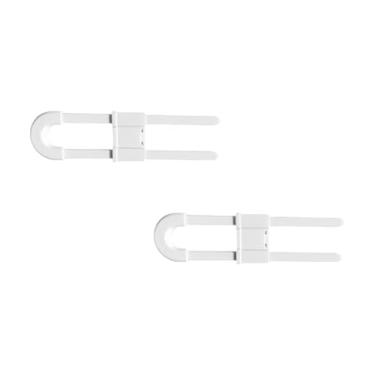 Imagem de Fechaduras ajustáveis em forma de U, trava de segurança infantil, pacote com 2/6