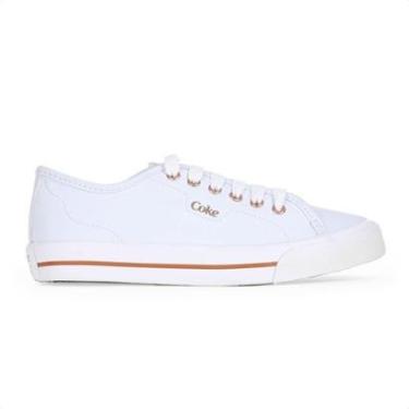 Imagem de Tênis Coca Cola Chandler Town Branco Azulado e Cobre - Feminino-Feminino