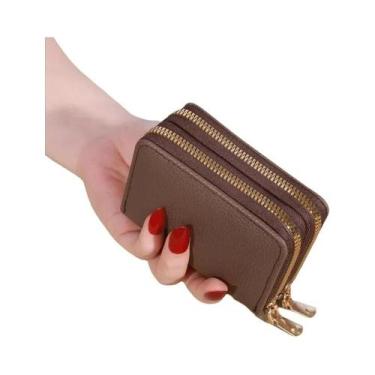Imagem de Carteira Feminina Curta E Elegante Com Fecho Transparente, Padrão Litc