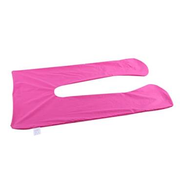 Imagem de aqxreight 1Pc Mulheres Grávidas Braço Corpo Apoiador Dormir Capa de Almofada Em Forma de U Terno Ambiental para Muitos Formatos e Algodão de Qualidade Sólida Causa Alto Dano Não Tóxico (Rosa