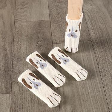 Imagem de 16 peças lindas meias de perna de móveis, protetores de chão de perna de cadeira para evitar arranhões, ajuste quadrado redondo perna de móveis para se mover facilmente, reduzir o ruído reutilizável