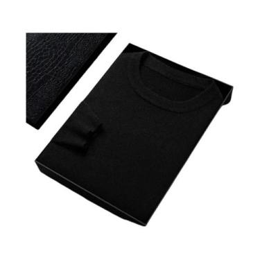 Imagem de Suéter Casual Masculino Com Padrão De Diamante, Gola Redonda, Manga Lo