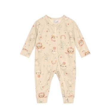 Imagem de Macacão Bebê Menino em Soft Marrom Claro Brandili-Masculino