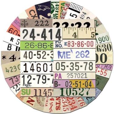 Imagem de Pacote de adesivos Retro Number 50 peças de decalque de vinil à prova 