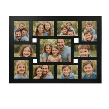 Imagem de Quadro Mural De Fotos Parede MDF 11 Fotos 10x15 E 20x25 Painel Decorat
