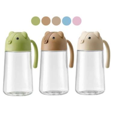 Imagem de Galheteiro Vidro 360ml Ursinho Sortido Jarra Urso Fofo Decorativo Azei