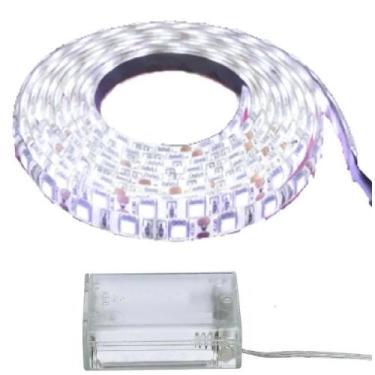 Imagem de Fita Super Led 2m Metros Sem Fio com 120 Leds - Inter, Branco