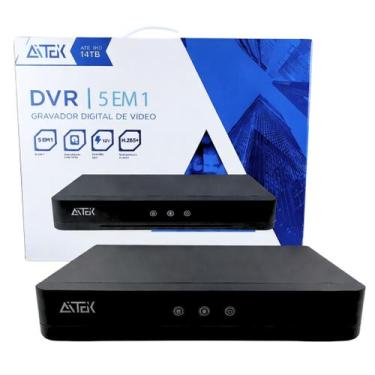 Imagem de DVR 4 Canais Aitek 5 em 1 Fullhd 1080P H.265 até 14TB