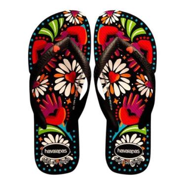 Imagem de chinelo top begonia havaianas feminino estampa floral delicada, Begoni