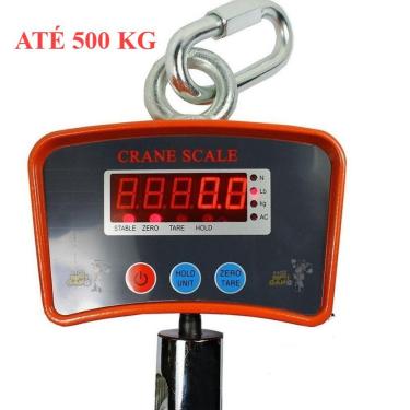 Imagem de Dinamômetro Digital de Gancho 500 kg para Pesagem Suspensa Até 1000kg com Bateria Inter...