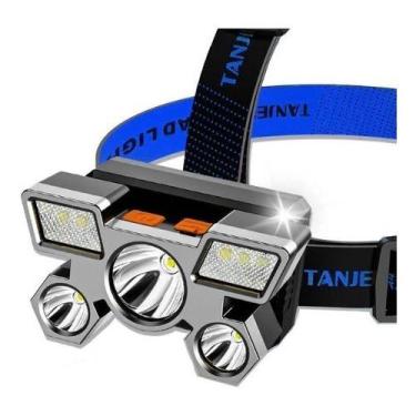 Imagem de Lanterna De Cabeça 5 Led's Recarregável Longo Alcance C/nf-e - HEADLAM
