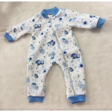 Imagem de Macacão de bebê com zíper - Love Baby, Azul, 3 meses