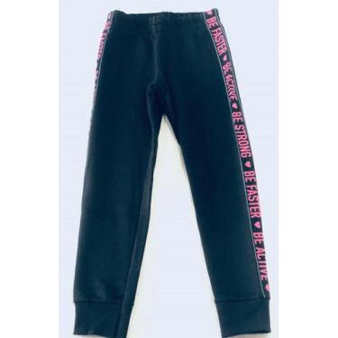 Imagem de Calça Infantil Menina Moletinho Kyly com estampa