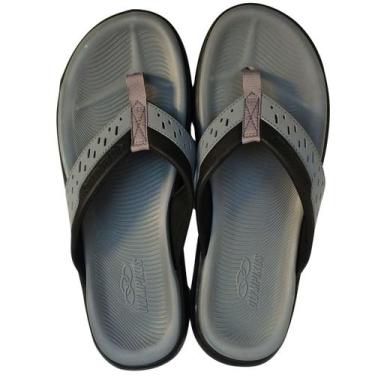 Imagem de Chinelo Masculino Olympikus Macio De Dedo Tecido, 41/42, Cinza