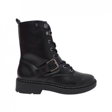 Imagem de Coturno Estiloso Casual Feminino Via Marte 251004-01, Preto, 39