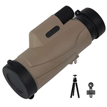 Imagem de Telescópio Monocular 10x42 de alta ampliação de alta definição para exteriores portáteis para pouca luz, cheios de nitrogênio e à prova d'água, adequados para viagens e shows