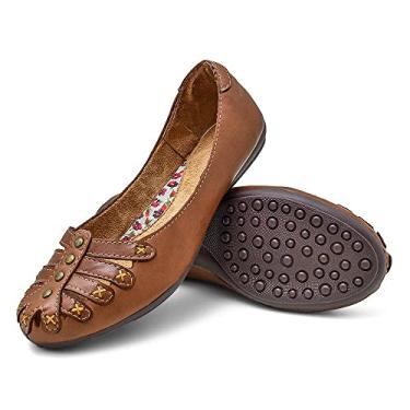 Imagem de Sapatilha femininna jovem brisa couro 3001 BP whisky Cor:Marrom;Tamanho:35;Genero:Feminino