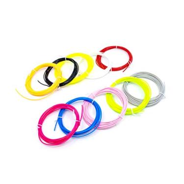 Imagem de SCRIB3D Caneta de impressão 3D PLA Pacote de refil de filamento de plástico (10 cores sortidas, 3 m cada)