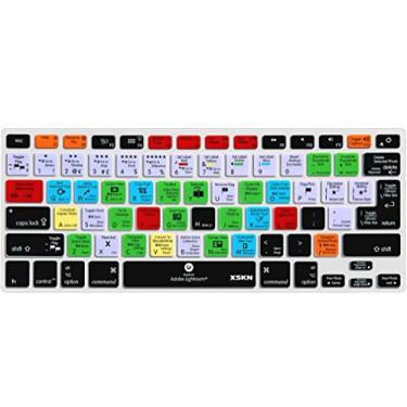 Imagem de Capa de silicone para teclado XSKN Adobe Lightroom para MacBook Air 13, Pro 13, 15, 17 e teclado sem fio