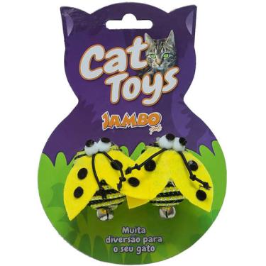 Imagem de Brinquedo Abelhinha Redonda para Gatos - Tam. Único