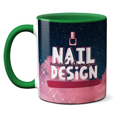 Imagem de Caneca Nail Design A Vida Não É Perfeita Sua Unha Pode Ser (Verde)