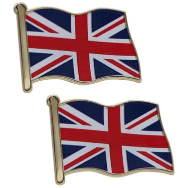 Imagem de REAL SIC Alfinetes de lapela de bandeira premium (Reino Unido, França, Alemanha, Índia, China, República Dominicana, México) - Botão de lembrança patriótica e cerimonial para homens e mulheres.