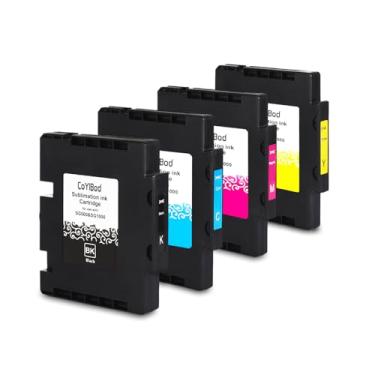 Imagem de CoYlBod Cartucho de tinta de sublimação SG500 SG1000 compatível com impressoras Sawgrass Virtuoso SG500 SG1000 (preto, ciano, magenta, amarelo)