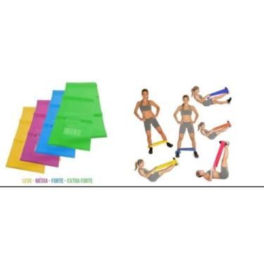 Imagem de Faixa Elástica Super Band Para Exercícios 14cm x 1,20m - Supermedy, Az
