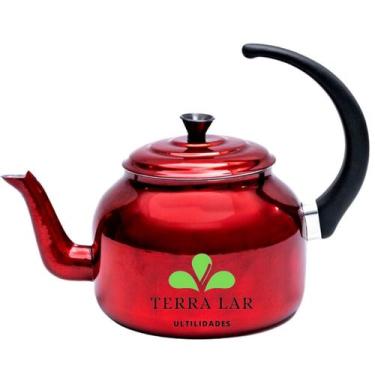 Imagem de Chaleira Grande Bule Fervedor Para Chá Café Leite Alumínio - Terra Lar