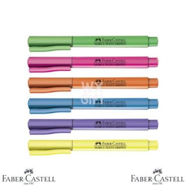 Imagem de Marca Texto Grifpen Tom Pastel e Neon -  Faber-Castell / WX Gift, Kit 