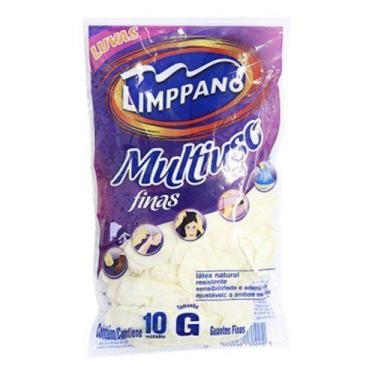 Imagem de Luva Multiuso Limppano Fina Descartável G  10 Un - limpano