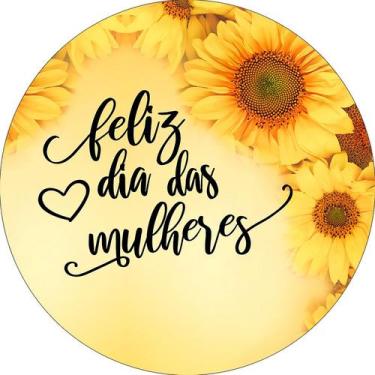 Imagem de Painel De Festa Redondo 1,50x1,50 - Dia das Mulheres Flor Girassol 055
