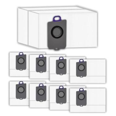 Imagem de (Pacote com 9) Sacos de pó de substituição Freo Z Ultra compatíveis com aspirador de pó Narwal Freo Z Ultra, sacos de vácuo para aspirador de pó de robô, kit de acessórios de sacos de pó de eliminação