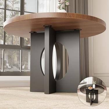 Imagem de FUSHIAIPTC Base de mesa de jantar de metal sério, perna de mesa resistente de 76 cm, base de mesa de escritório de aço reforçado moderna, vidro, madeira e mármore, todos adaptáveis