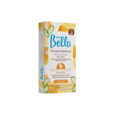 Imagem de Depil Bella Folhas Prontas para Depilação Facial Mel com Aloe Vera 16 Unidades