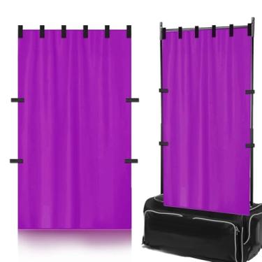 Imagem de Cortina de privacidade para bolsas de dança com rack de roupas, cortina com bolsa de armazenamento, tela de privacidade nos bastidores para competições de dança, essenciais para competições de mala e