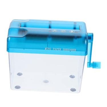 Imagem de 2 peças Triturador de arquivos acessórios domésticos pequeno triturador de papel triturador de papel para uso doméstico triturador de documentos ferramenta escola triturador de mão escritório abs