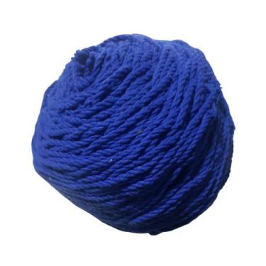 Imagem de Cordão Torcido Em Algodão 4mm 3 Cabos 1kg Macramê Fio Corda - ArtesãoN